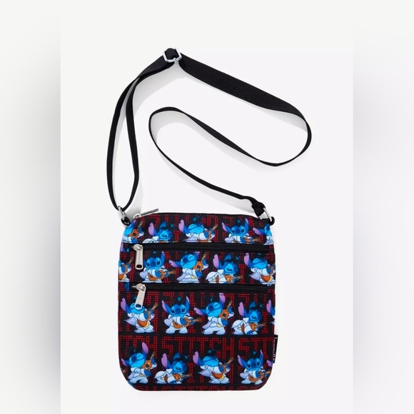 Loungefly Elvis Stitch Patterned Crossbody Bag - Picture 3 of 3